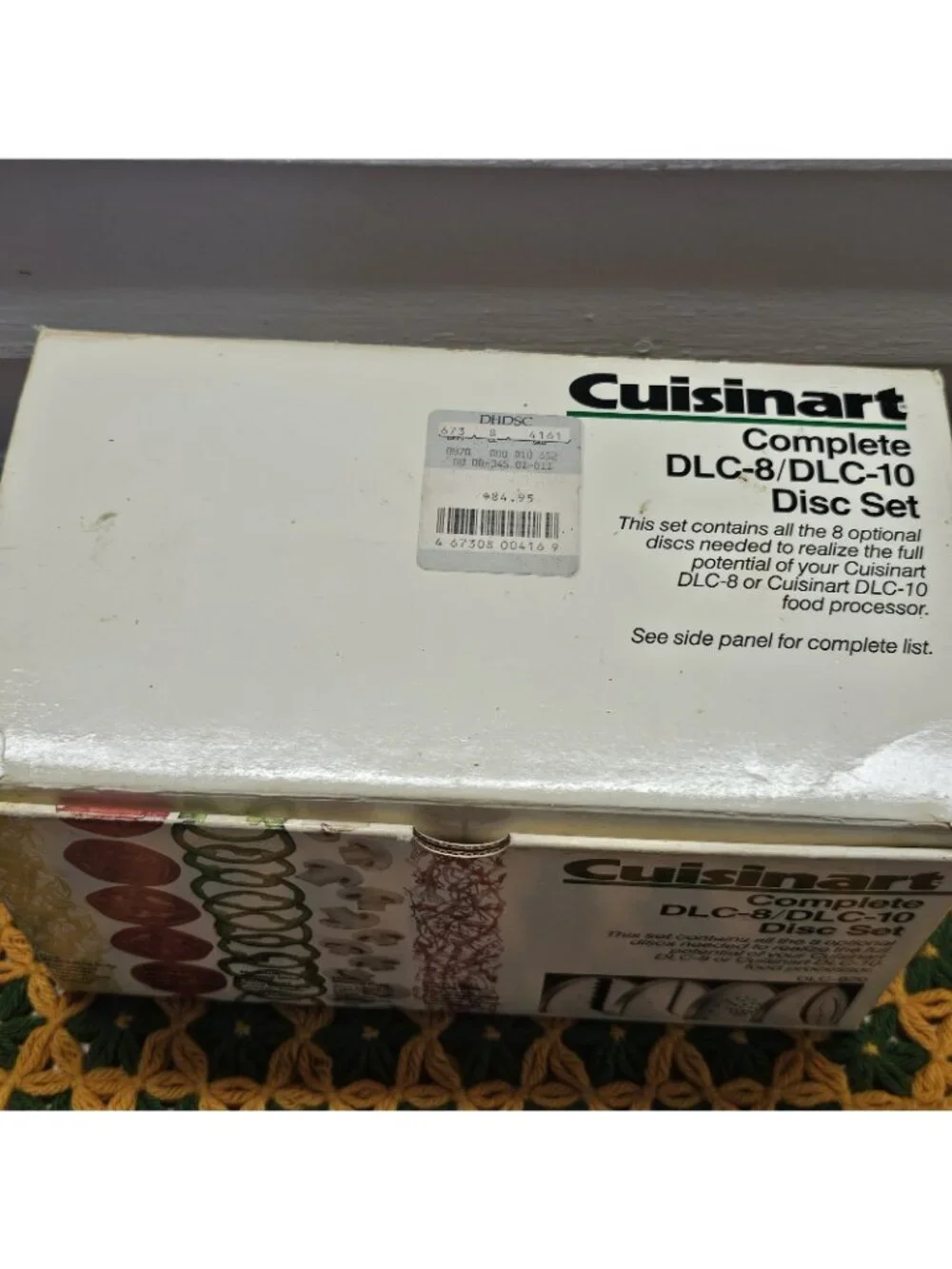 Vintage Cuisinart Complete DLC-8 / DLC-10 Disc Set Food Processor 8 Blades